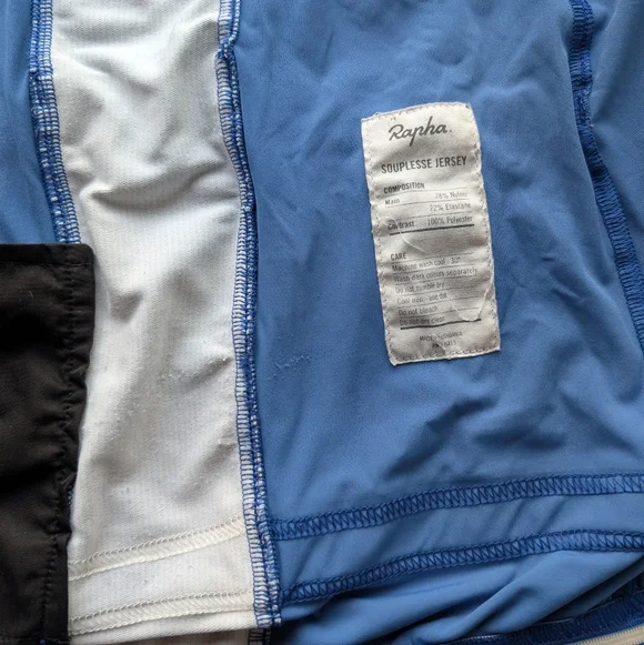 Rapha Souplesse Full Zip Cycling Jersey Royal Blue Women's Medium (Fitted) - Picture 9 of 9